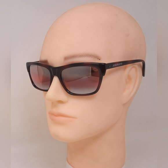 Serengeti Sunglasses Vermillion Rose Double Gradient Mirror Corning 90s 5382 - Picture 2 of 16